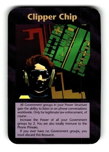 Clipper Chip Card Limited INWO Illuminati New World Order Game - Picture 1 of 4
