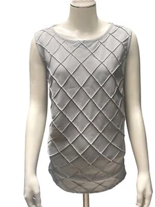Maggie McNaughton Dressy Sleeveless Gray Blouse Size 1X - Picture 1 of 3