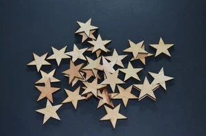 Any Size Wood Star Laser Cut Wood Star Craft Supply Star Cut Out - Picture 1 of 1