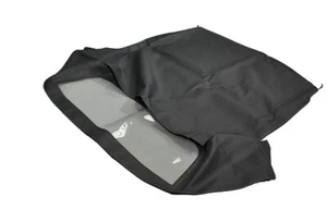 Fits: Chevy Corvette 1963-67 Soft Top With Plastic Window Haartz Black Vinyl - Picture 1 of 6