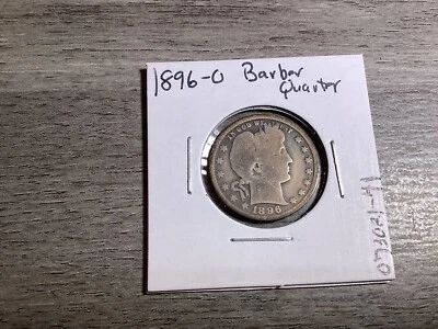 1896 O Barber Silver Quarter in Very Fine Condition New Orleans Mint 073021 41ek - Image 1 of 4