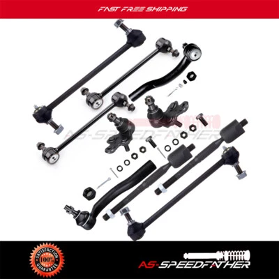 10 Pcs For 2002-2003 Toyota Camry New Front Rear Tie Rod End Ball Joint Kit - Image 1 of 4