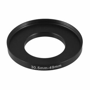 Camera Filter Lens 30.5mm-49mm Step Up Ring Adapter Black
