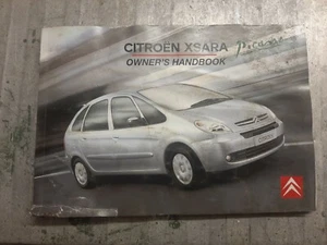 GENUINE CITROEN XSARA PICASSO HANDBOOK - Picture 1 of 1
