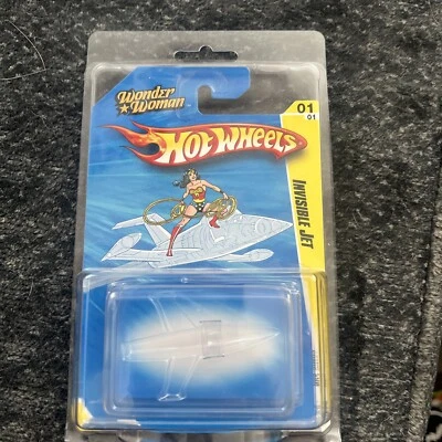 WONDER WOMAN SDCC 2010 MATTEL EXCLUSIVE INVISIBLE JET HOT WHEELS NIP MIP SEALED - Image 1 of 2