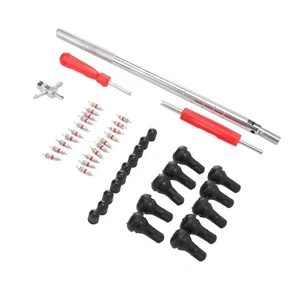 ˘Tire Valve Stem Removal Tool Set Valve Core 4 Way Valve Tool Valve Stem Caps - Picture 1 of 12
