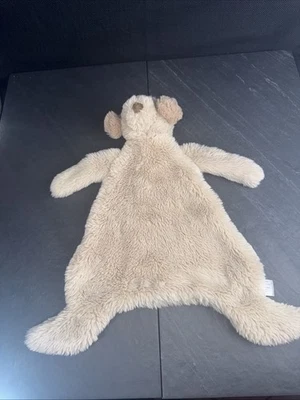 Creative Co-op Brown Puppy Dog Lovey 16" Plush Stuffed Animal Baby Toy Blanket - Image 1 of 4