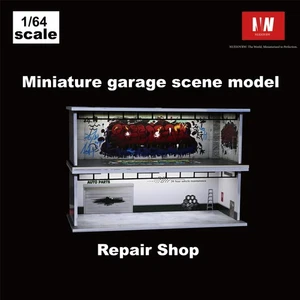 1/64 Diorama Car Parking Lot LED Lighting City Garage Scene Display Model Gift - Picture 1 of 54