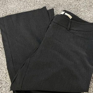 MICHAEL KORS Gramercy Fit Black Pinstripe Low Rise Dress Pants Size 4P Petite - Picture 1 of 11