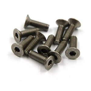 MTTR Racing Titanium GR2 3x10mm Flat Head Hex Socket Screws 10 pcs #TFH050310 - Picture 1 of 2