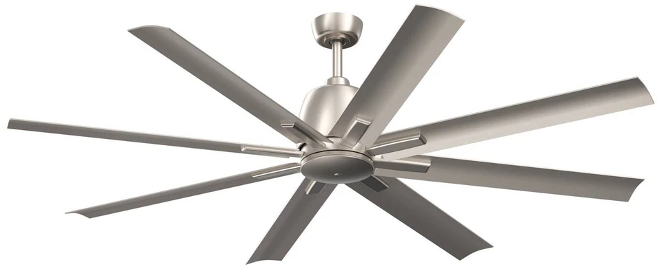 65" Kichler Breda Brushed Nickel Outdoor Ceiling Fan with Remote - Image 1 of 1