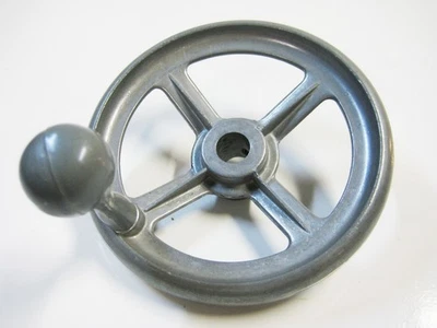 Manivela de manivela de volante de metal de repuesto para sierra de mesa Craftsman de 10" diámetro de 1/2" Foto 1 de 4