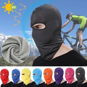 Máscara facial de pasamontañas con protección UV para hombres mujeres esquí motocicleta correr capucha solar - Imagen 1 de 25