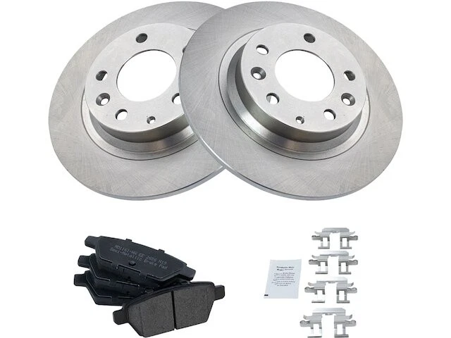 Kit de pastillas de freno trasero y rotor para Ford Fusion 2006-2012 2007 2008 2009 GF557SH Foto 1 de 1
