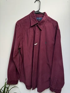Ralph Lauren Men’s Corduroy Button Down Classic Fit 100% Cotton Burgundy | XL | - Picture 1 of 6