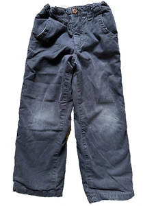 Baby GAP Boys Navy Khaki Waist Dress Fleece Lined Warm Soft Pants Size 4 - Picture 1 of 6