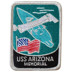 USS Arizona Patch - Embroidered US Navy Battleship Pearl Harbor Hawaii Badge - Picture 1 of 2