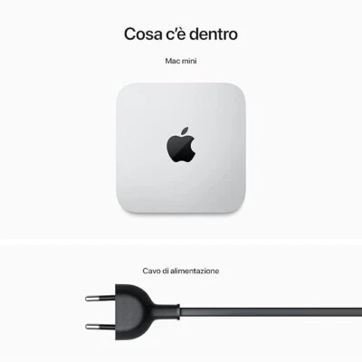 Apple Mac mini M2 (256GB SSD, Apple M2 8 CPU/10 GPU, 8GB RAM) Mini Desktop NUOVO - Immagine 1 di 4