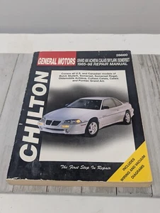 Chilton GM Grand Am Achieva Calais Skylark Somerset 1985-98 Repair Manual 28660 - Imagen 1 de 9