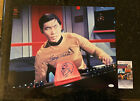 Star Trek George Takei signiert 16x20 Farbfoto JSA authentifizierte SKIZZE