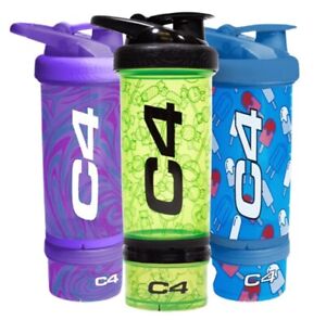 Cellucor C4 Smart Shakers Limited Edition 550ml Bottles Powder Mixer Protein
