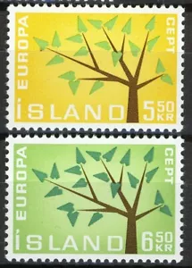 Iceland 1962, Europa Cept set VF MNH, Mi 364-365 - Picture 1 of 1