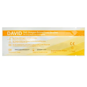 20 x David THC Drogentest Streifen 20ng/ml  Cannabis Marihuana drug test - Bild 1 von 1