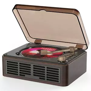 CD Player With Bluetooth,Double HiFi Sound Speakers,Sleep Mode,Desktop CD Music - Picture 1 of 6