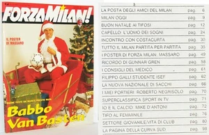 FORZA MILAN! - N. 12 - DICEMBRE 1991 - MARCO VAN BASTEN PRESTO PAPA' - RIVISTA - Imagen 1 de 4