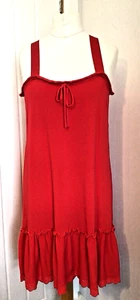 NEXT Red Viscose Mix Stretch Knit Sundress Size S To Fit 14-16 BNWTs RRP £34 - Picture 1 of 8