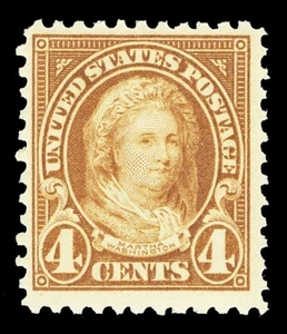 Scott 556 1923 4c Martha Washington Perf 11 Mint F-VF OG NH Cat $35 - Picture 1 of 1