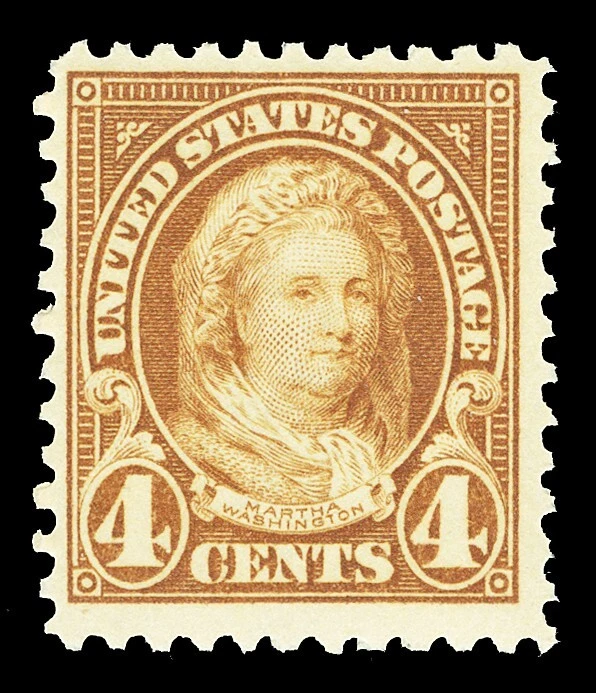 Scott 556 1923 4c Martha Washington Perf 11 Mint F-VF OG NH Cat $35 - Image 1 of 1