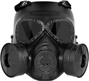 Haoyk, Maschera M04, anti Appannamento, Antigas, Con Doppia Ventola, Attrezzatur - Foto 1 di 12