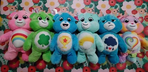 Care Bears Complete Set Of 6 Plush 15" Brand New Champ Good Luck Wish Grumpy - Picture 1 of 13