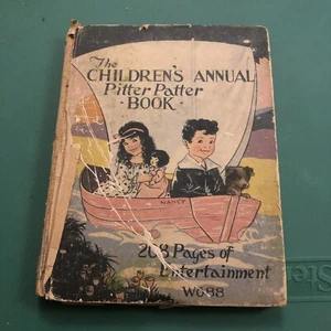 The Children's Annual Pitter Patter Book (Whitman) 1928 HC - Picture 1 of 5