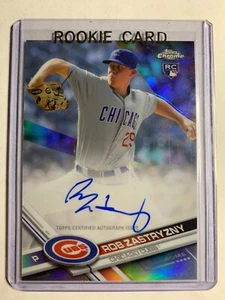 2017 Topps Chrome Rookie Auto Refractor #D /499 Rob Zastryzny #RA-RZ Auto RC - Picture 1 of 2