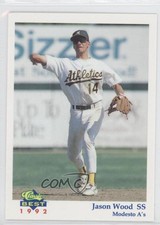 1992 Classic Best Modesto A's Jason Wood #1 Rookie RC