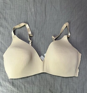 Motherhood Bra Womens 36D Maternity Nursing Tan Nude Wireless - Picture 1 of 10