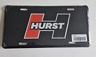 HURST Black License Plate. Stamped Aluminum Metal.  See Pics.  AWESOME!!