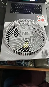 BLACK+DECKER Mini Box Fan Motor – Tabletop Quiet 9 Inch Desk Box Fans M BFB09W - Picture 1 of 3