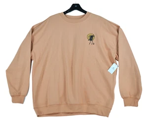 Volcom Sweatshirt Women's XL Ex Boyfriends Crew Oversized Fleece Pullover NWT - Picture 1 of 7