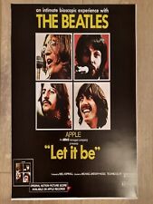 Beatles Let It Be poster,1970,Reproduction  memorabilia collection print