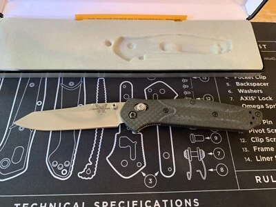 Benchmade 940 D2CF Carbon Fiber #448/500 — New - Image 1 of 4