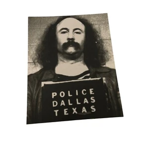 Fotografía de David Crosby Mugshot 1982 Dallas Texas póster arte 8X10 - Imagen 1 de 2