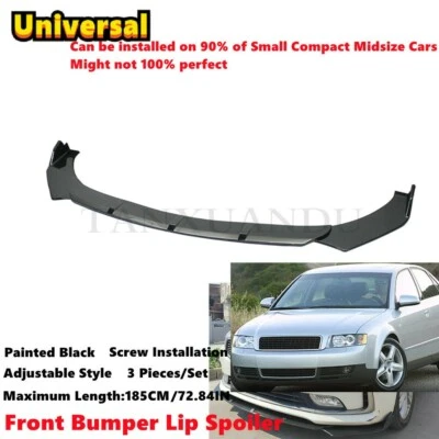 Universal Adjustable Front Bumper Lip Splitter Body Kit FitFor AUDI A4 2000-2005 - Image 1 of 4