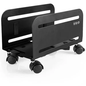 VIVO Computer Mid-Tower Case, CPU Steel Rolling Stand, Adjustable Mobile Cart... - Picture 1 of 9