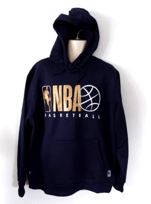 NBA 连帽衫尺寸 2X UNK 卫衣蓝色羊毛衬里运动衫套衫新品 — 第 1/4 张图片
