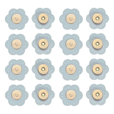 8Set Leather Snaps Buttons, Magnetic Snap Closures for Handbag/Purses [Blue] - Image 1 of 4