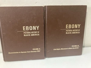 Ebony Pictorial History of Black America Volumes 2 & 3 Hardcover 1971 1st Print - Picture 1 of 3