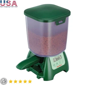 Alimentador Automático de Peces de Estanque 6.5lbs Temporizador Programable Resistente a la Intemperie Duradero - Imagen 1 de 8